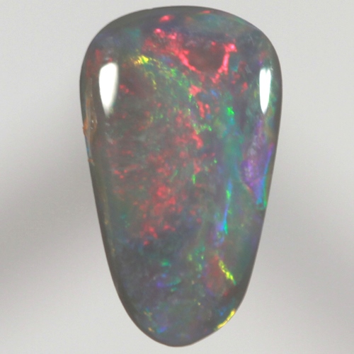 SOLID SEMI BLACK OPAL Burning red over green